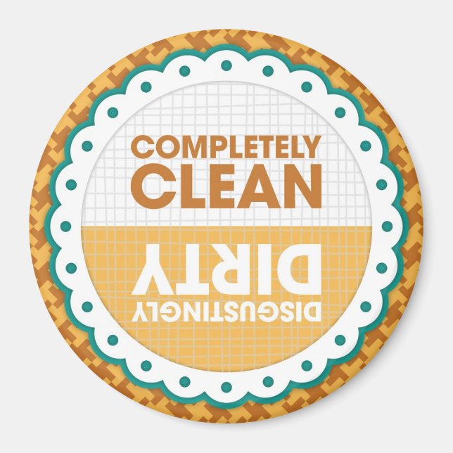 Íman Magneta da lavadora suja limpa (Frente)