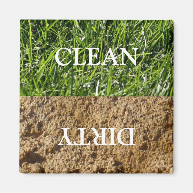 Íman Magneta da lavadora suja limpa (Frente)