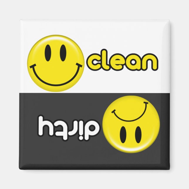 Íman Magneta da máquina de lavar loiça de desenho anima (Frente)