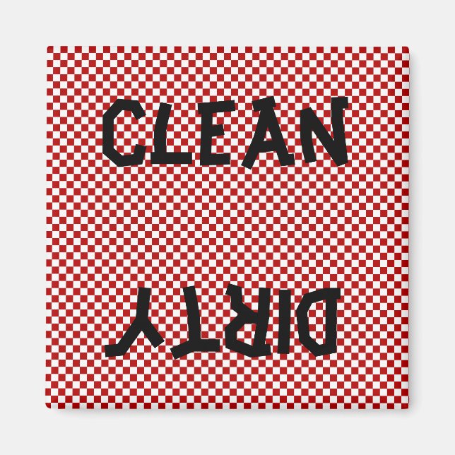 Íman Magneta da máquina de lavar louça branca-preta ver (Frente)