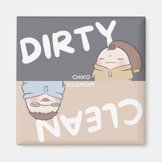 Íman Magneta da máquina de lavar louça - Cinzas e bege