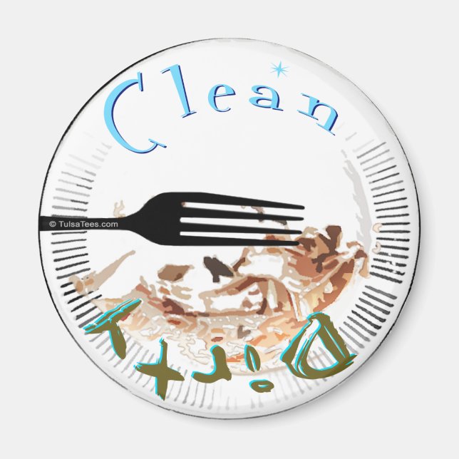 Íman Magneta da máquina de lavar louça com placa suja (Frente)