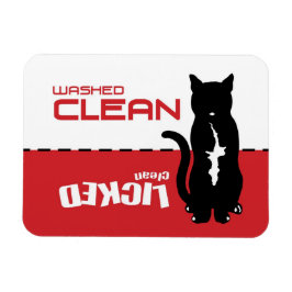 Íman Magneta da máquina de lavar louça de gato preto - 