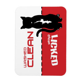 Íman Magneta da máquina de lavar louça de gato preto - 