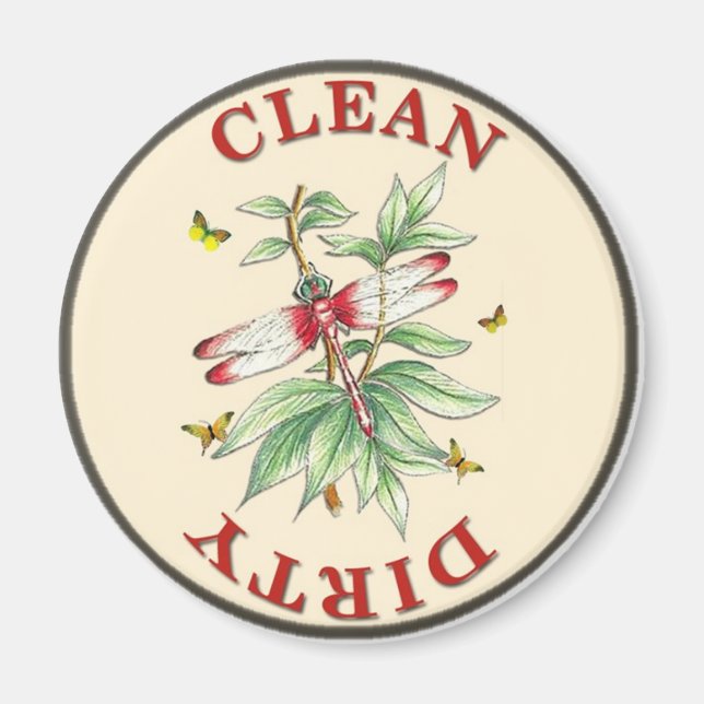 Íman Magneta da máquina de lavar louça Dragonfly (Frente)