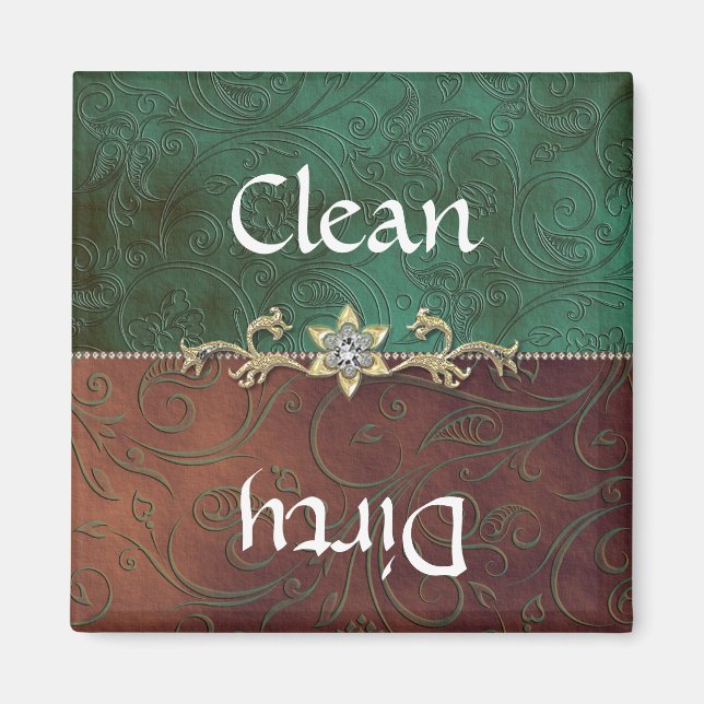 Íman Magneta da máquina de lavar louça elegante (Frente)