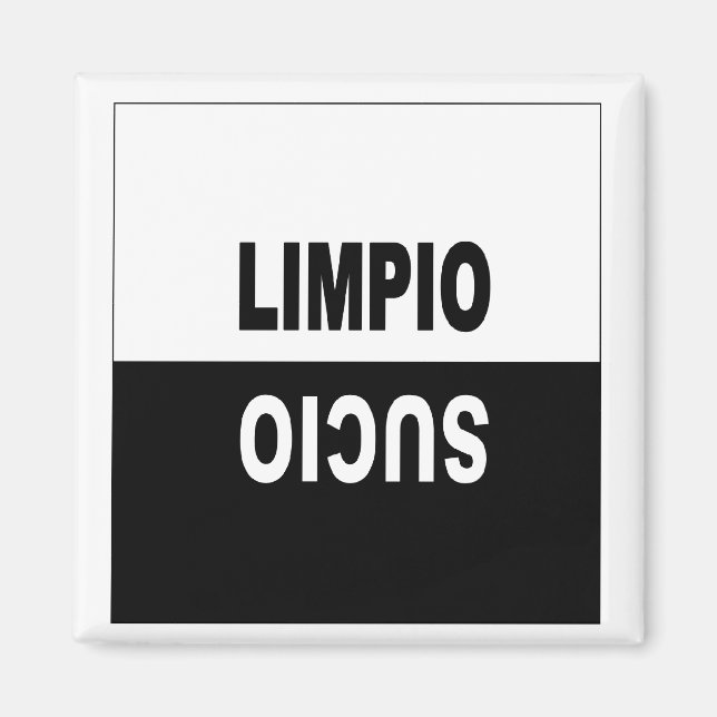 Íman Magneta da máquina de lavar louça em espanhol (Frente)