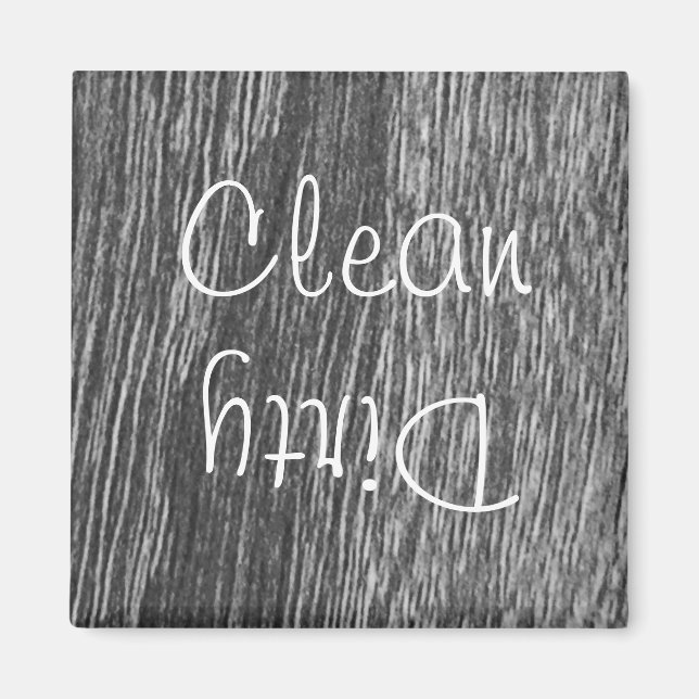 Íman Magneta da máquina de lavar louça limpa ou suja (Frente)