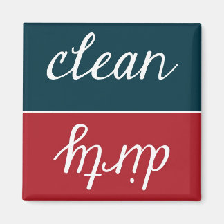 Íman Magneta da máquina de lavar louça limpa ou suja