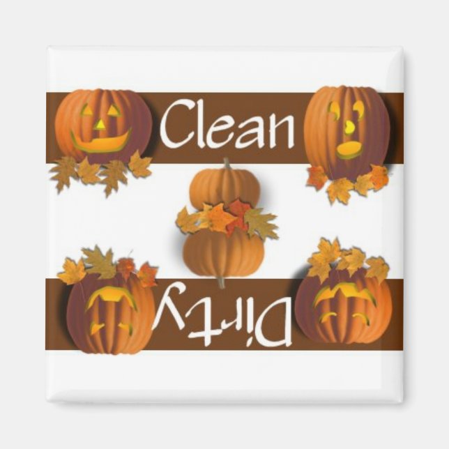 Íman Magneta da máquina de lavar louça limpa ou suja (Frente)