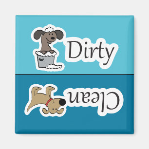 Íman Magneta da máquina de lavar louça limpa/suja