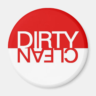 Íman Magneta da máquina de lavar louça limpa vermelha