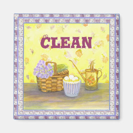 Íman Magneta da máquina de lavar louça nº 1 "Limpar" em