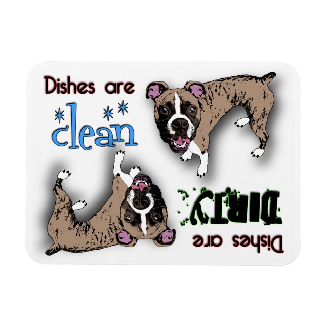 Íman Magneta da máquina de lavar louça retangular in a  (Horizontal)