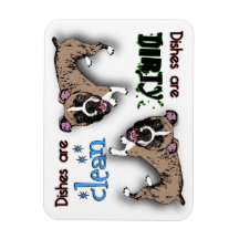 Magneta da máquina de lavar louça retangular in a