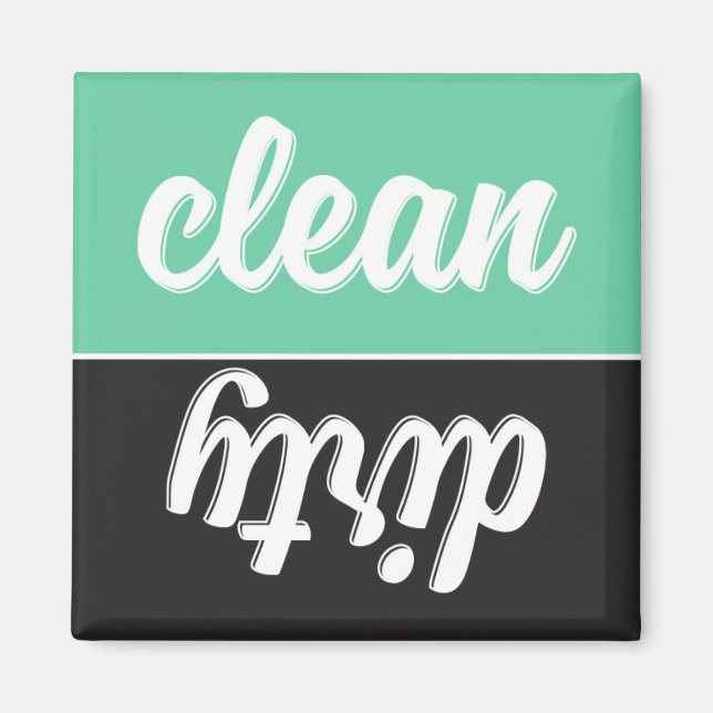 Íman Magneta da máquina de lavar louça retrora (Frente)