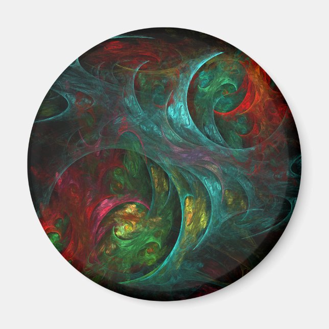 Íman Magneta de Abstrato de Arte Genesis (Frente)