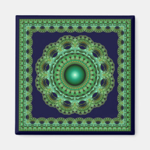 Íman Magneta de adorno fractal de fada Elegante