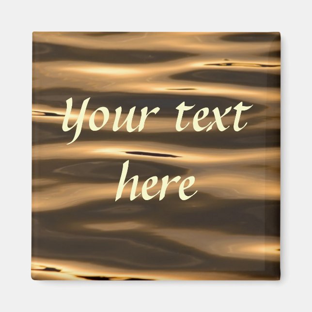 Íman Magneta de água Dourada (Frente)