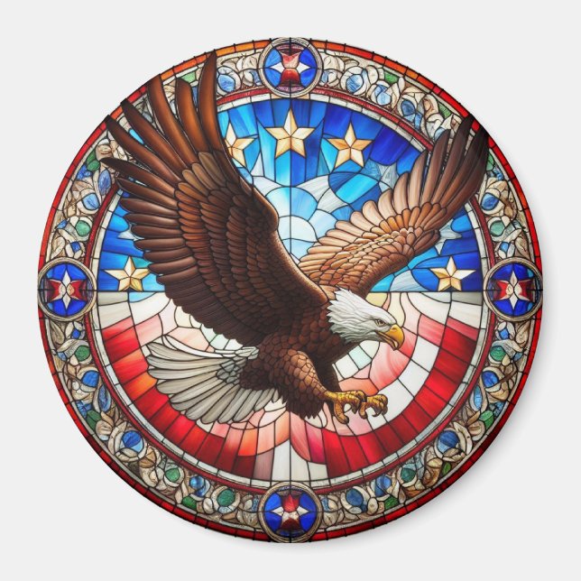 Íman Magneta de Águia Patriótica (Frente)