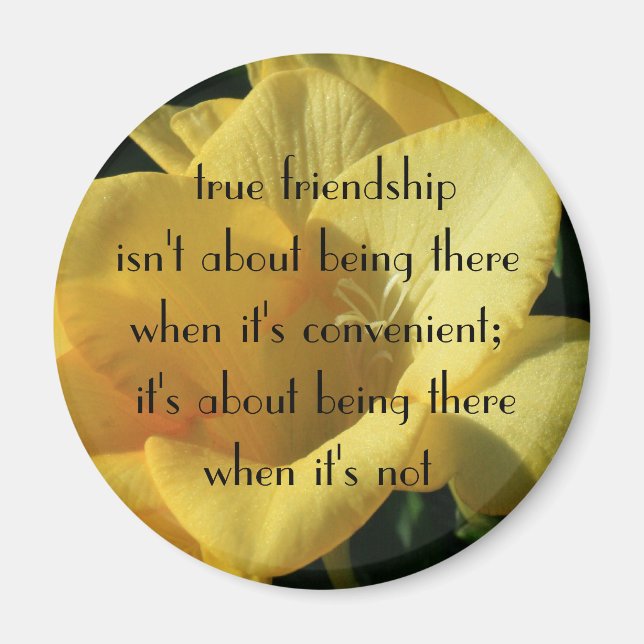 Íman Magneta de Amizade Verdadeira (Frente)