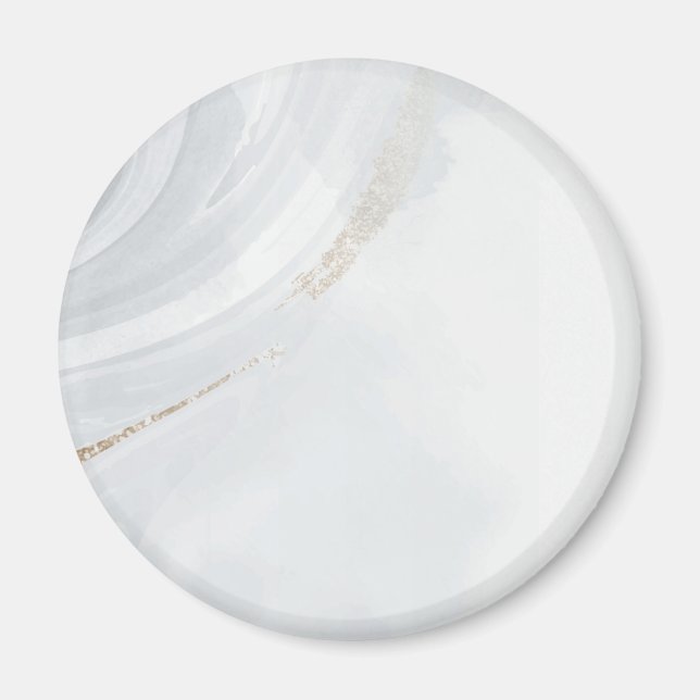 Íman Magneta de Aquarela de Textura de Pedra Marble Pas (Frente)
