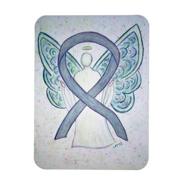 Íman Magneta de Arte Anjo da Fita de Consciência da cin (Vertical)