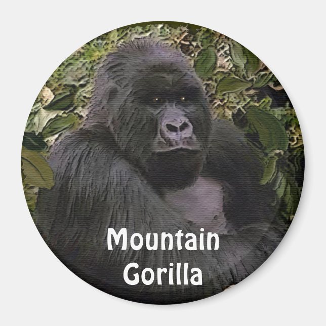 Íman Magneta de arte de macacos Excelentes de gorila de (Frente)