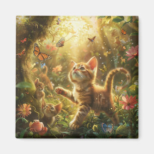 Íman Magneta de arte digital de Kitten
