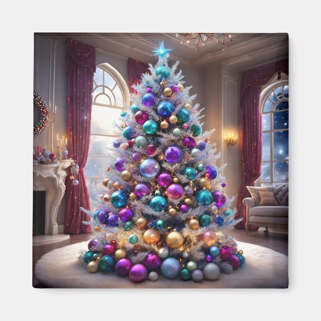 Íman Magneta de Árvore Natal (Frente)