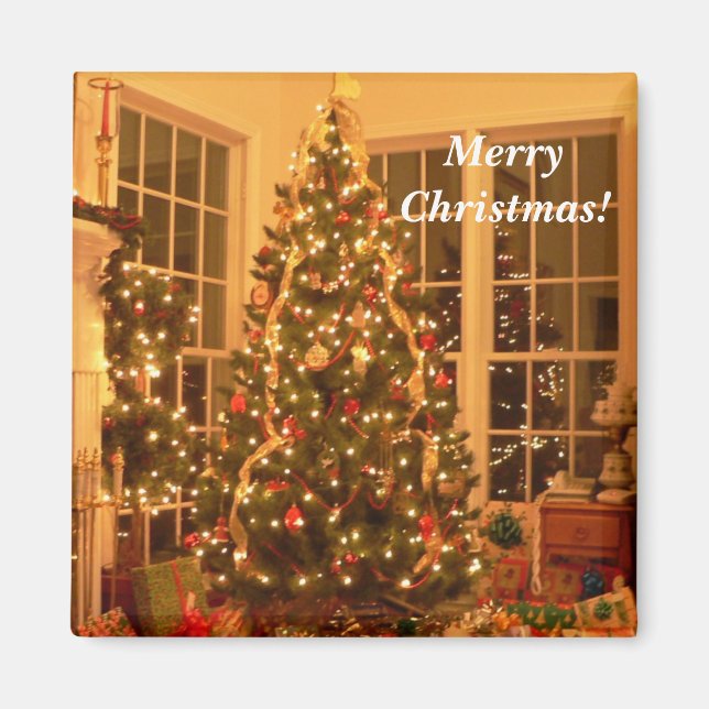 Íman Magneta de Árvore Natal (Frente)