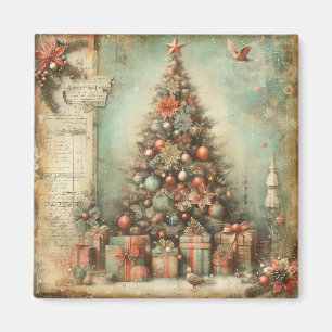 Íman Magneta de Árvore Natal Clássica