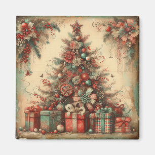 Íman Magneta de Árvore Natal Clássica