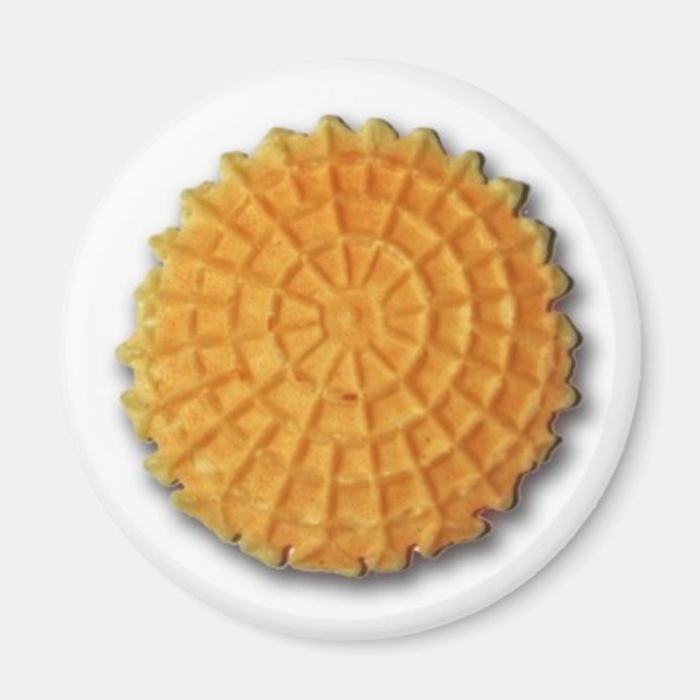 Íman Magneta de biscoito Pizzelle (Frente)