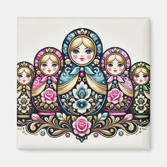 Íman Magneta de boneca russa (Frente)