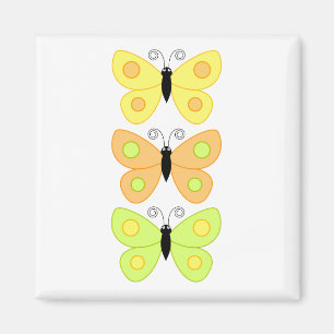 Íman Magneta de borboleta colorida
