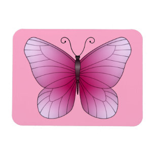 Íman Magneta de borboleta rosa