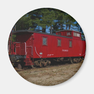 Íman Magneta de Caboose Vermelha e Laranja