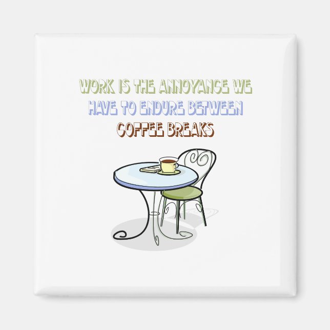 Íman Magneta de café quebrado (Frente)