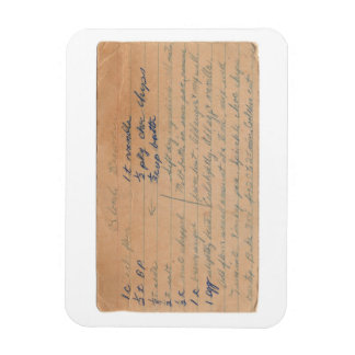 Íman Magneta de cartão de receita de vintage loira Brow
