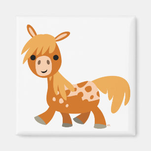 Íman Magneta de Cartoon Bonito Appaloosa Pony