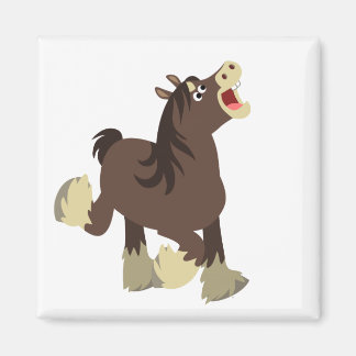 Íman Magneta de Cavalo de Cartoon Exuberante Bonita Shi