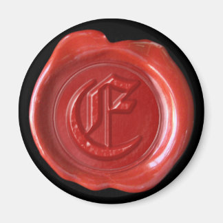 Íman Magneta de cera monograma - Vermelho - Antigo Ingl