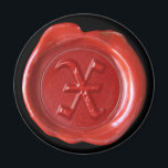 Íman Magneta de cera monograma - Vermelho - Antigo Ingl<br><div class="desc">Íman monograma com selo de cera artesanal - Letra X - Estilo Inglês Antigo - Vermelho Selecione a sua cor de fundo que melhor se adequa às suas necessidades. Ou...  seja criativo com algumas tesouras.</div>