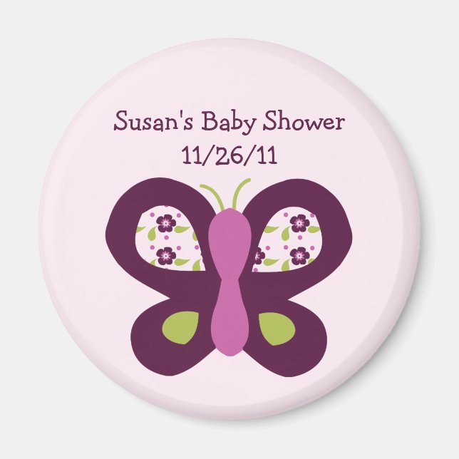 Íman Magneta de Chá de fraldas da Borboleta de Açúcar (Frente)