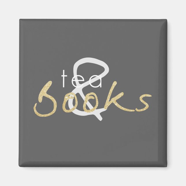 Íman Magneta de chá e livros (Frente)