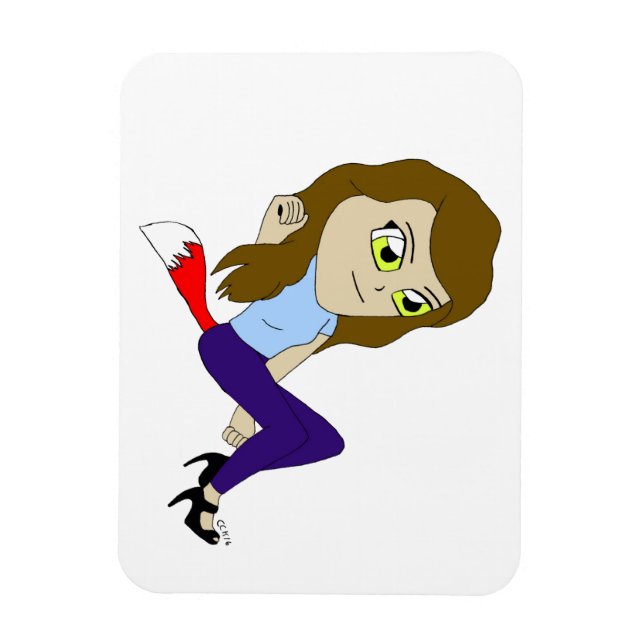 Íman magneta de chibi foxy (Vertical)