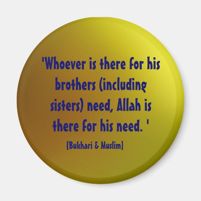 Íman Magneta de citação profética (Frente)