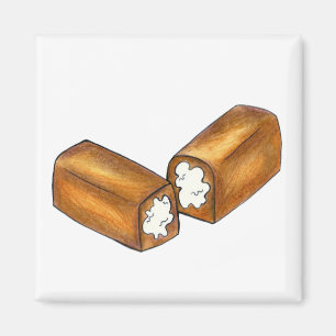 Íman Magneta de Comida de Lixo do Bolo de Invólucro com