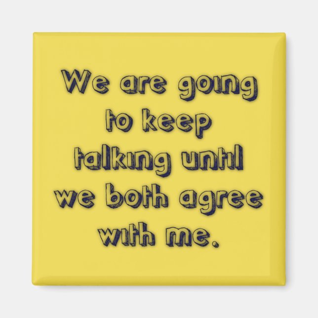 Íman Magneta de Comunicação inválida (Frente)